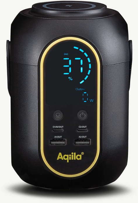 „Aqiila“ – „Powerbird S140“ – „Mini Powerstation“ nešiojama energijos stotelė, 200 Wh / 140 W