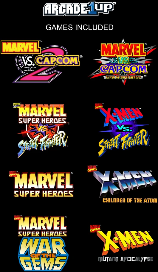 ARCADE 1 Up Marvel Vs Capcom 2 žaidimų automatas