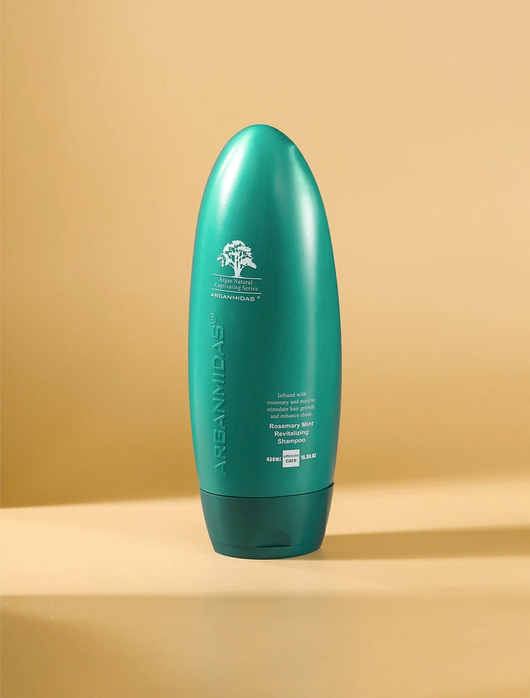 Arganmidas - Rozmarinų ir mėtų atgaivinamasis šampūnas - 450 ml