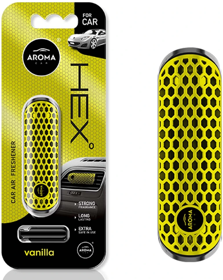 Aroma Car Aroma automobilio oro gaiviklis „Aroma Fancy Shapes Polymer Hex Vanilla“
