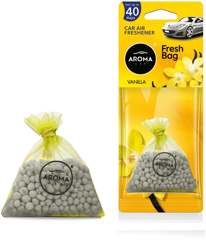 Aroma Car Automobilio oro gaiviklis „Aroma Fresh“ maišelis su vaniliniu užpildu – naujas, keraminis