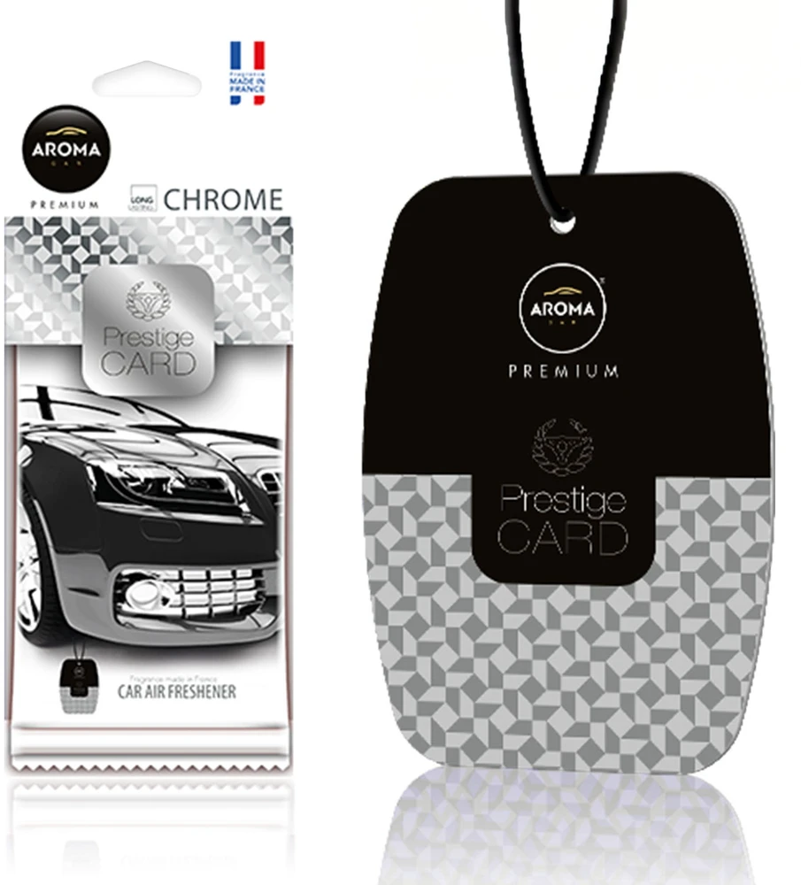 Aroma Car Automobilio oro gaiviklis „Aroma Prestige Card Chrome“