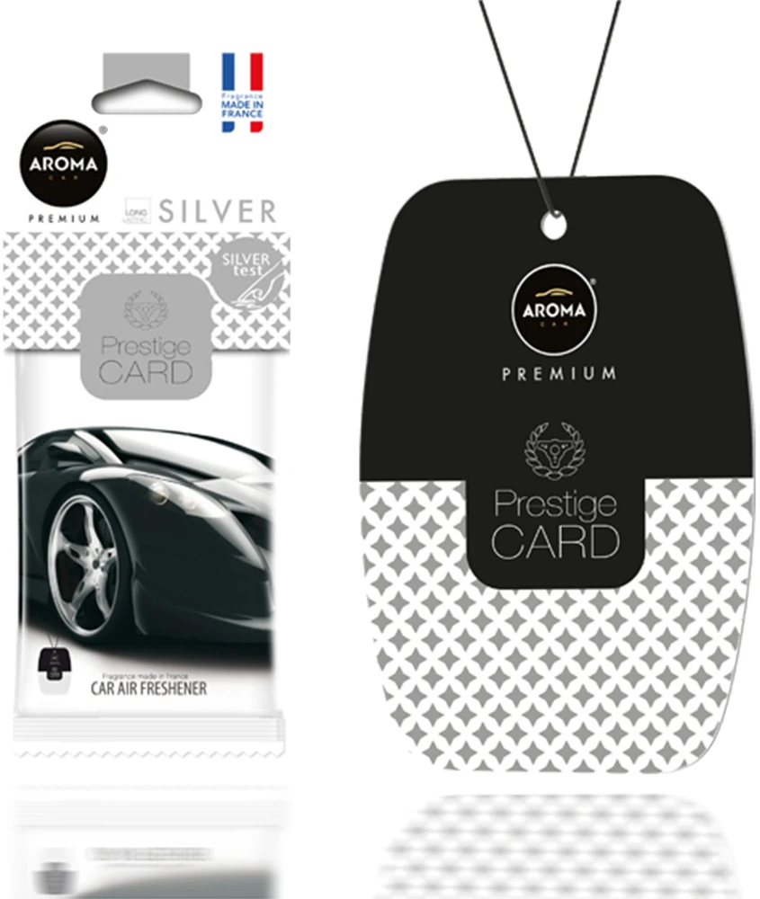 Aroma Car Oro Gaiviklis Aroma Prestige Card sidabrinis