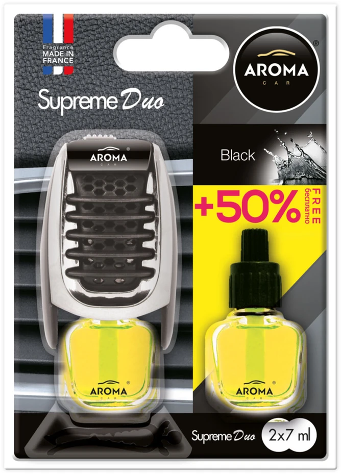 Aroma Car Oro gaiviklis aroma supreme duo juodas
