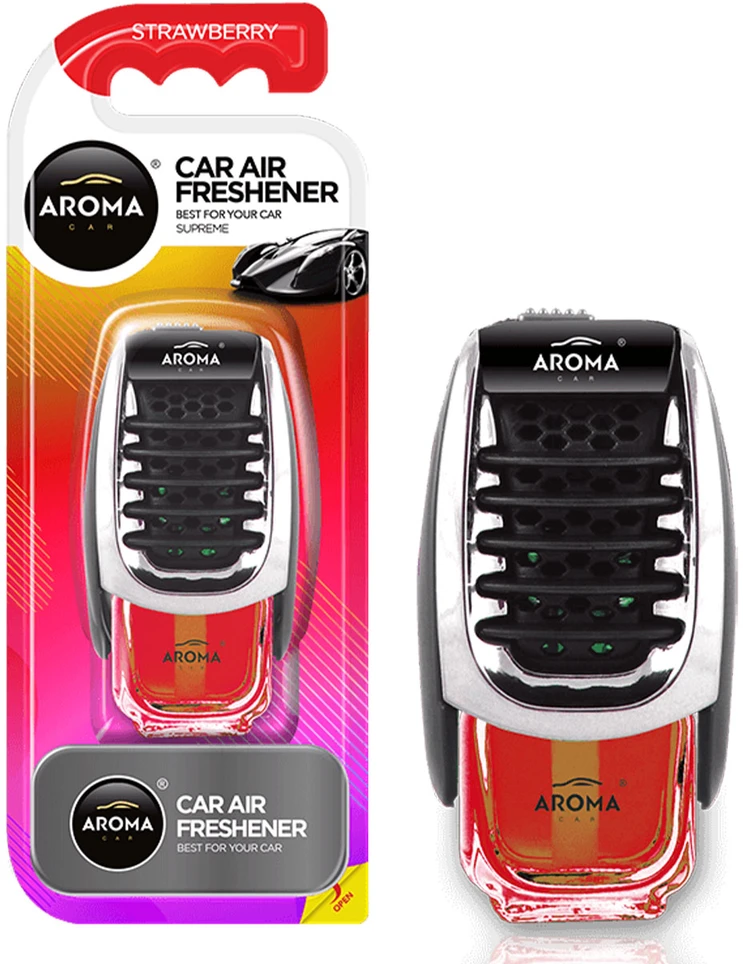 Aroma Car Automobilio oro gaiviklis „Aroma Supreme“ su braškių skonio prieskoniais