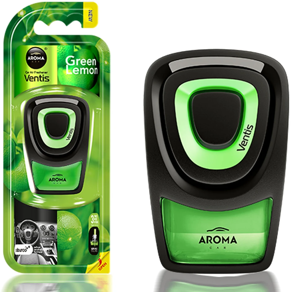 Aroma Car Oro gaiviklis aromatas ventis lemon žalias