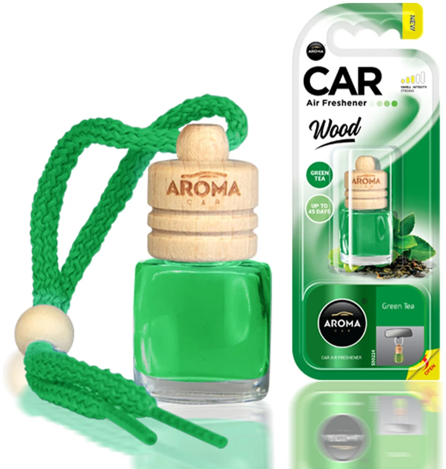 Aroma Car Air Freshener aromatinė medienos žalias arbata
