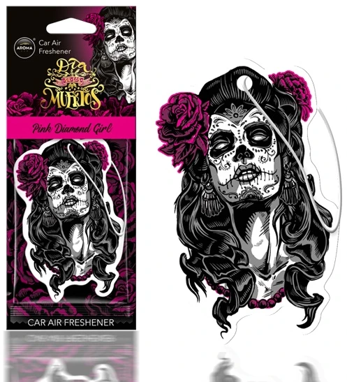 Aroma Car Mėlyna Stilingas oro gaiviklis Aroma Dia De Los Muertos Mėlyna Diamond Girl