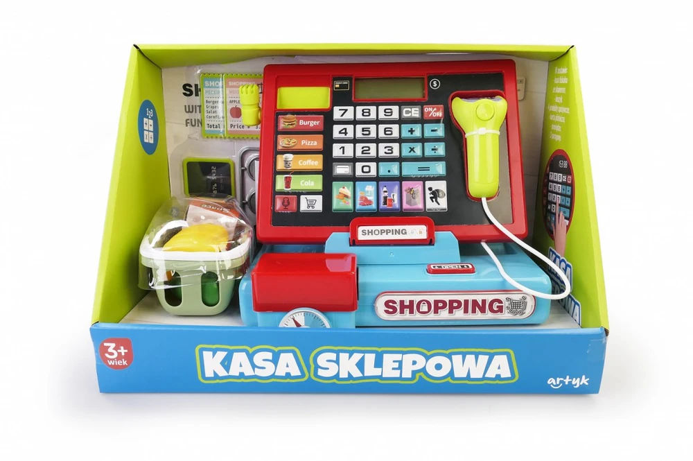 Kasa Kasos aparatas su skaitytuvu ir svarstyklėmis