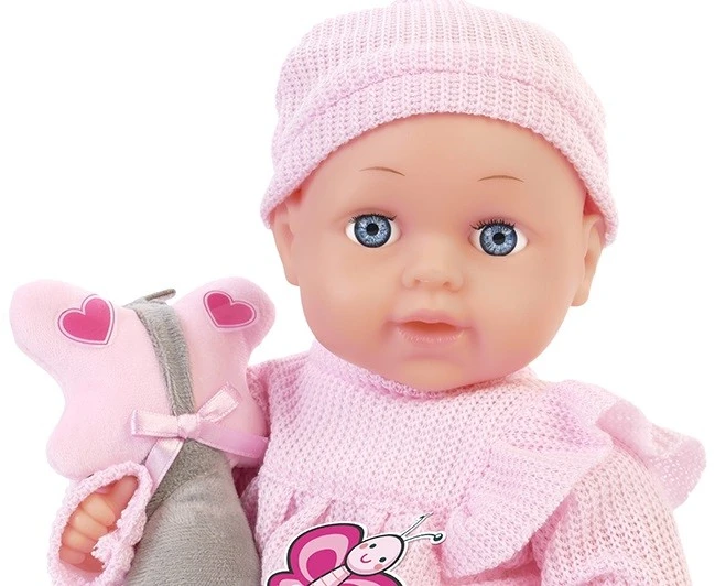 Lalka ARTYK 164194 NATALIA Kūdikio lėlė su žaislu 33 cm