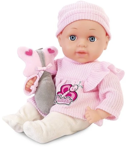 Lalka ARTYK 164194 NATALIA Kūdikio lėlė su žaislu 33 cm