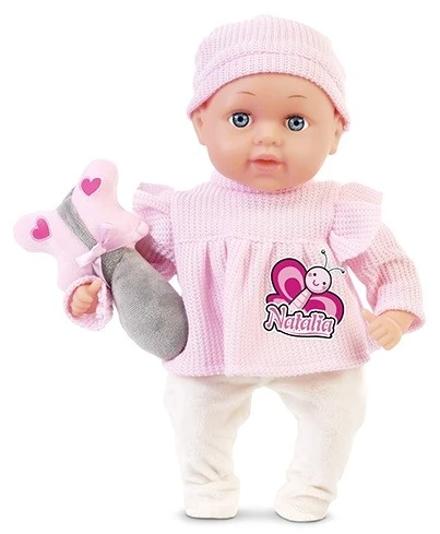 Lalka ARTYK 164194 NATALIA Kūdikio lėlė su žaislu 33 cm