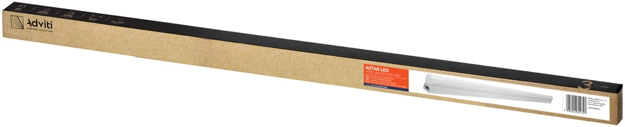 Orno ASTAR LED 12W, po spintele montuojamas linijinis šviestuvas, 1080lm, 4000K, 2 kontaktų kištukas, kilpinė jungtis, įjungimo/išjungimo jungiklis
