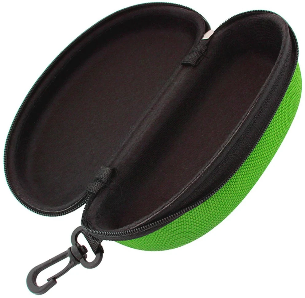 Kietas akinių dėklas AG177G, 17x8x6 cm, žalia kamufliažas