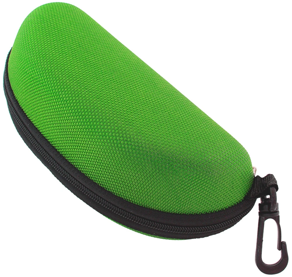 Kietas akinių dėklas AG177G, 17x8x6 cm, žalia kamufliažas