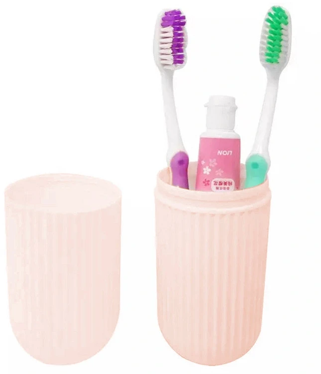ATL Dantų šepetėlio ir pastos dėklas AG870B, rožinis, PP plastikas