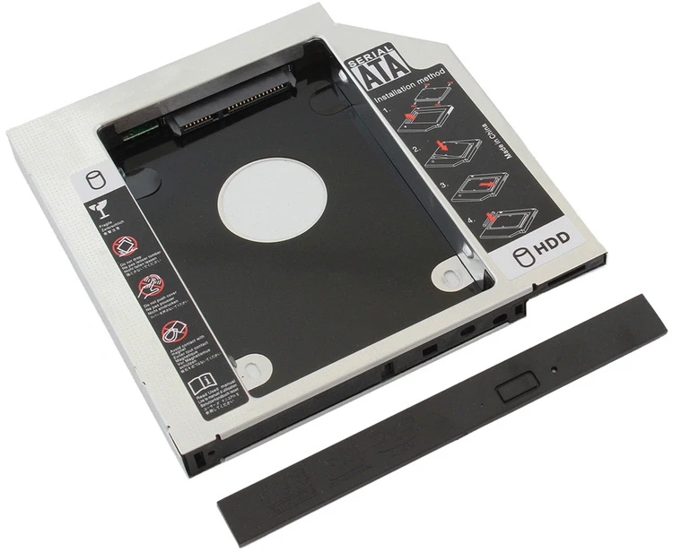 ATL 2,5 colio HDD/SSD dėklas nešiojamam kompiuteriui, 9,5 mm