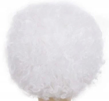 ATL BQ3S Peruka afro balta