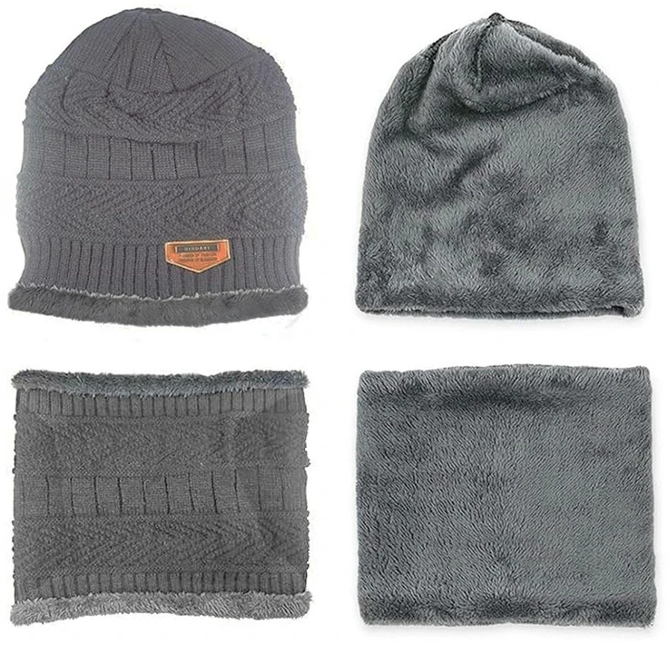 ATL Kepurė, šalikas (rinkinys) Unisex Set Pilkas