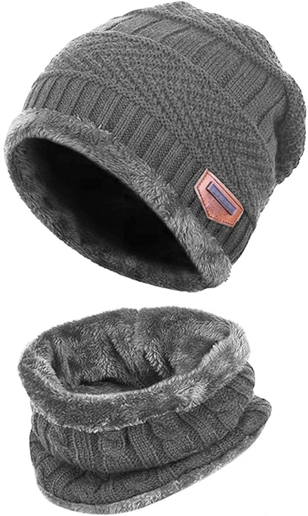 ATL Kepurė, šalikas (rinkinys) Unisex Set Pilkas