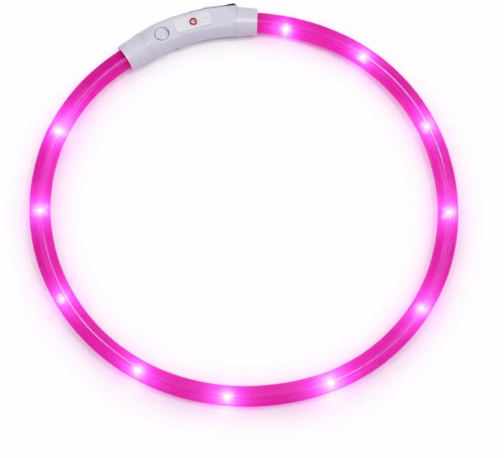 ATL LED antkaklis (Rožinė)