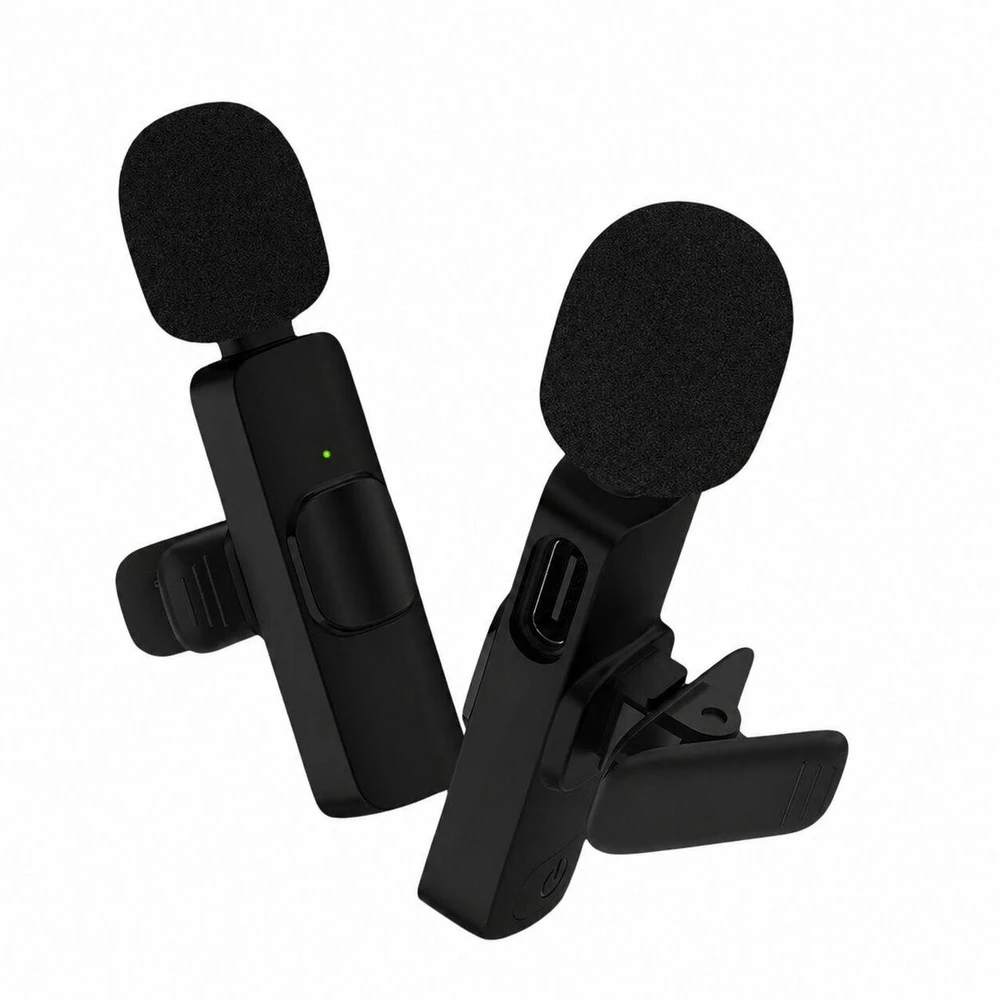 DA704 belaidis USB-C prisegamas mikrofonas, 2 vnt.