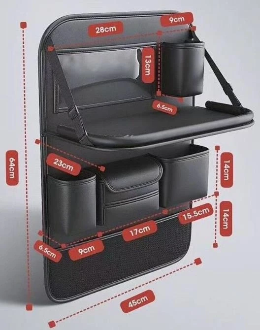 ATL DA796 Organizer na fotel automobilinis juoda