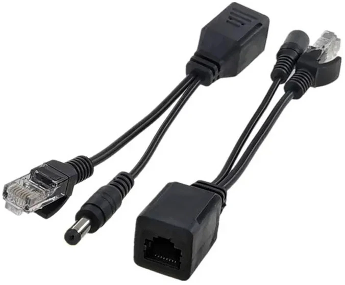 ATL PoE Adapterių Rinkinys RJ45 ir DC 2.1/5.5