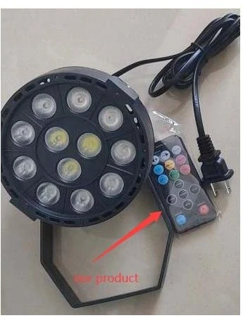 ATL ZD64C Kolorofon RGBW LED su nuotolinio valdymo pulteliu