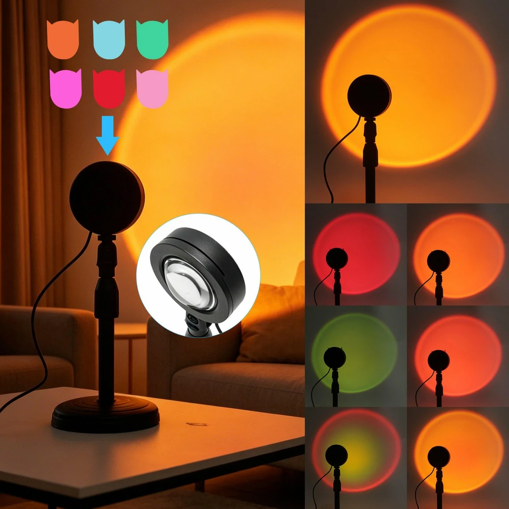 ATL ZD67G Lampa projektorius zachodu słońca +