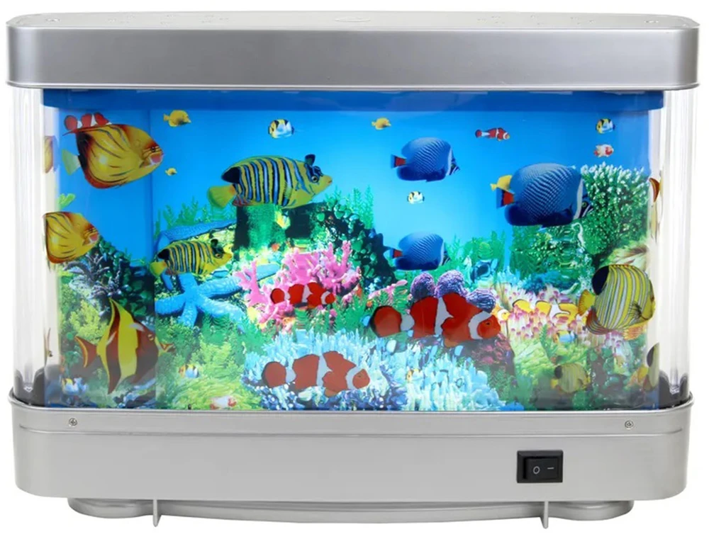 Dekoratyvinė LED naktinė lemputė, akvariumo imitacija ZD99