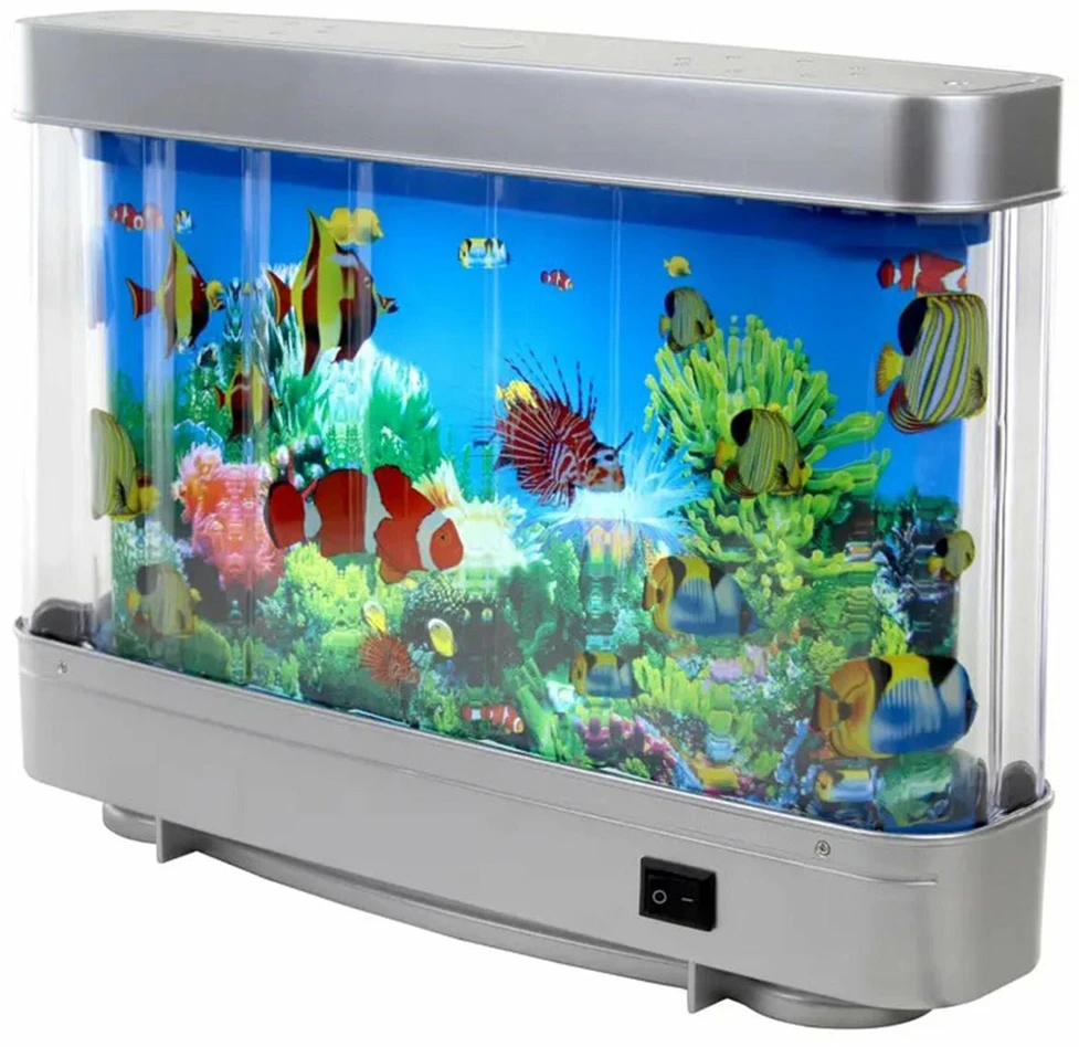Dekoratyvinė LED naktinė lemputė, akvariumo imitacija ZD99