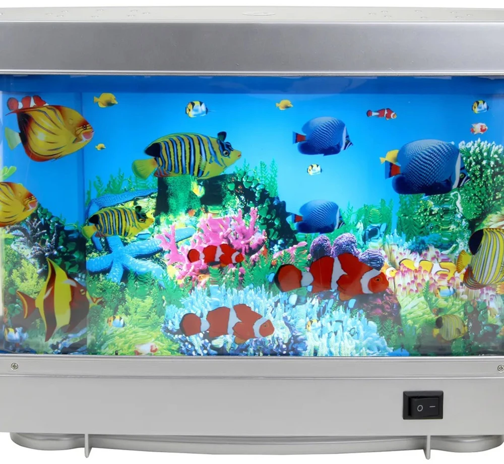 Dekoratyvinė LED naktinė lemputė, akvariumo imitacija ZD99
