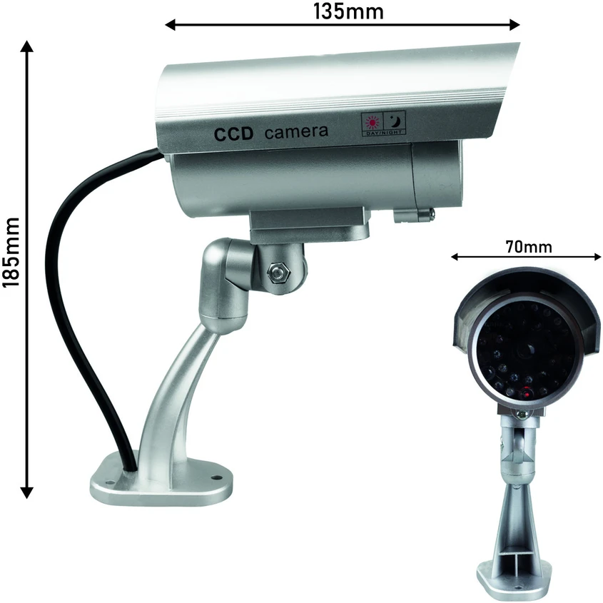 CEE MACLEAN IR9000 S CE IR9000S apsaugos kamera Dummy IR LED, sidabrinis