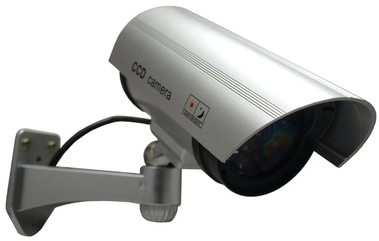 Atrapa MACLEAN IR1100 S CE IR1100S apsaugos kamera Dummy IR LED sidabrinis