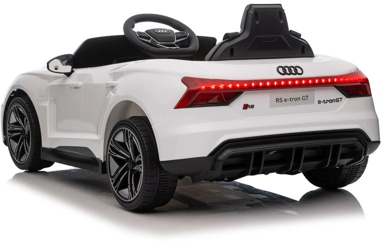 Lean Cars Vienvietis akumuliatorinis automobilis Audi E- Tron GT, baltas