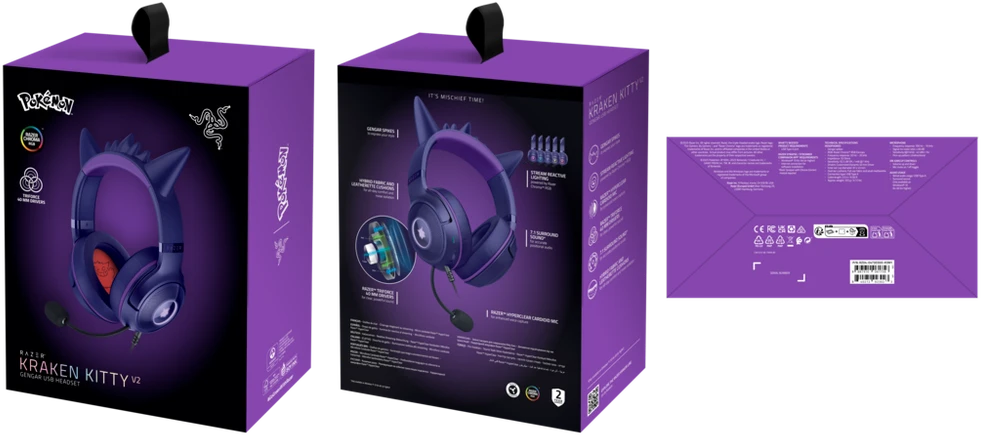 Razer | Ausinės | Kraken Kitty V2 | Yes | su laidu | Over-ear