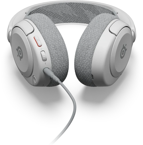 Ausinės žaidimams su mikrofonu SteelSeries Arctis Nova 1P Over-Ear, Baltos spalvos