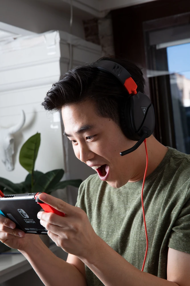 Žaidimų ausinės Turtle Beach Recon 70, skirta Nintendo Switch, Juoda-raudona