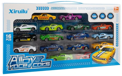 „Iso Trade“ spalvingi automobiliai/spyruoklės 1:64 - 16 vnt. 26319