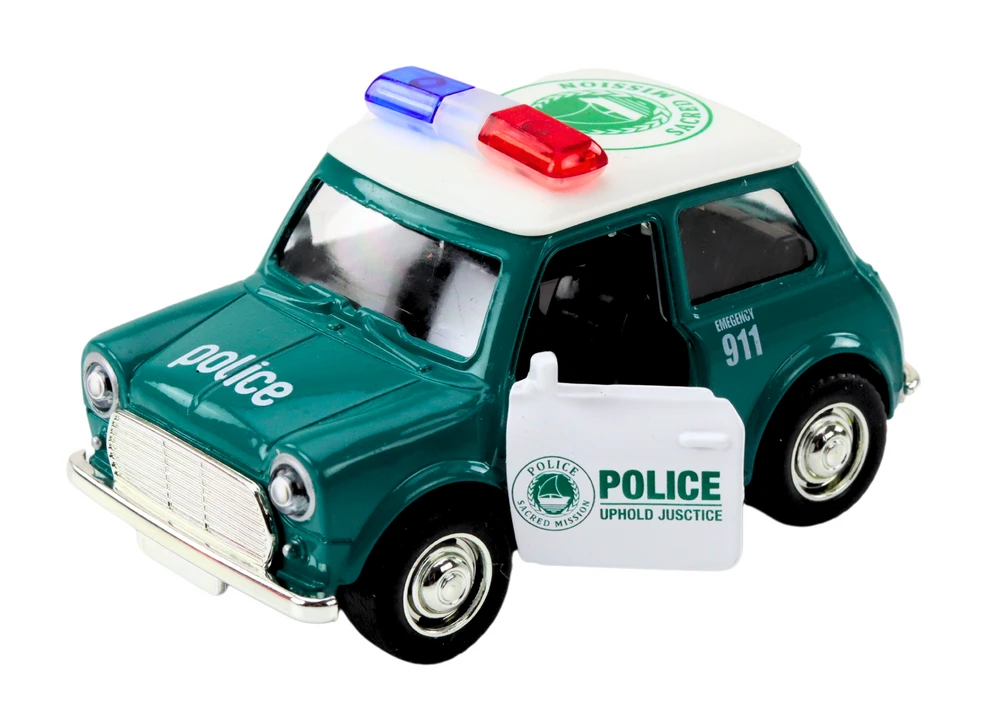 Lean Toys Klasikinis Policijos Automobilis 1:38 su Šviesomis ir Garsais