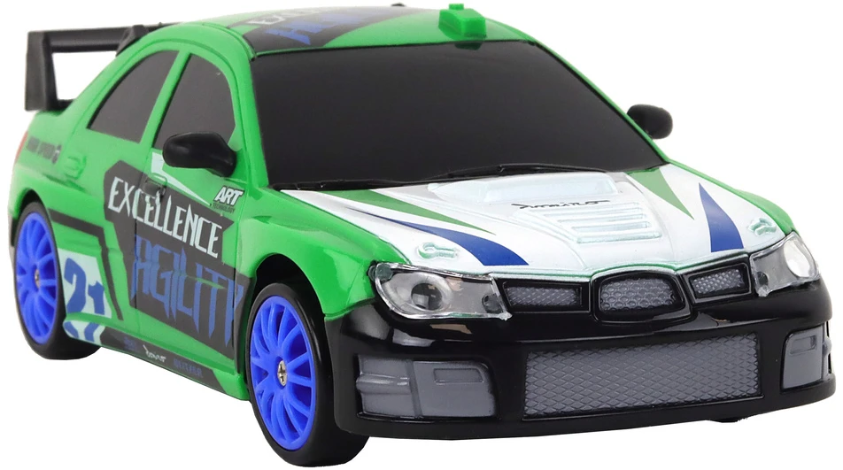 Lean Toys Nuotoliniu būdu valdomas sportinis automobilis 1:24, žalias, su keičiamais ratais