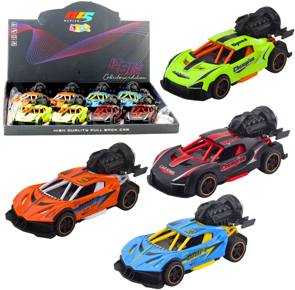 Lean Toys Sportinis automobilis su šviesų, garso ir dūmų efektais
