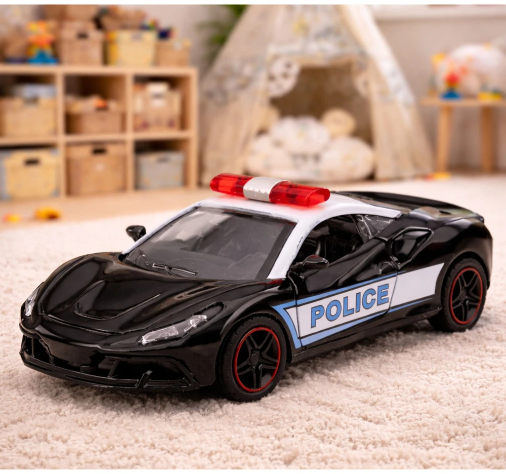Lean Toys Policijos automobilis 1:43
