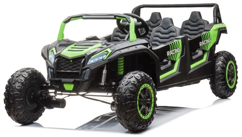 Lean Cars Elektromobilis Buggy A033 4x4 24V, žalias