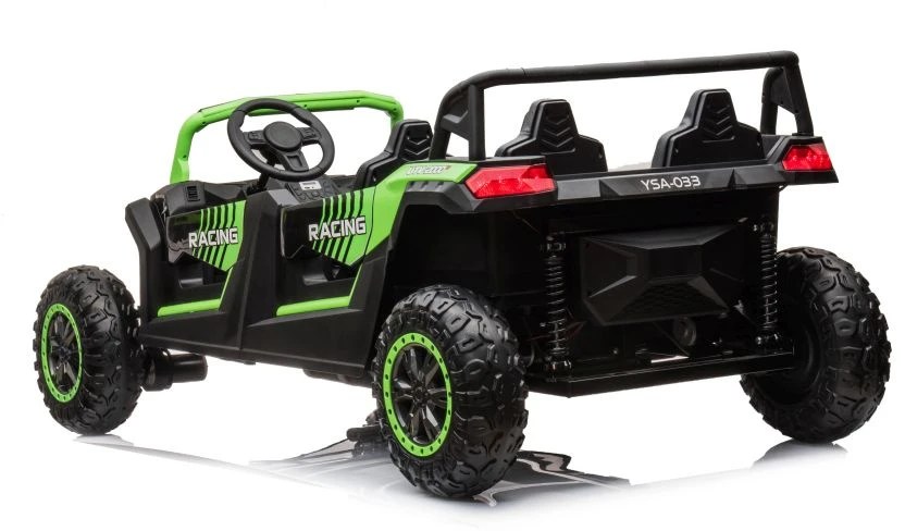 Lean Cars Elektromobilis Buggy A033 4x4 24V, žalias