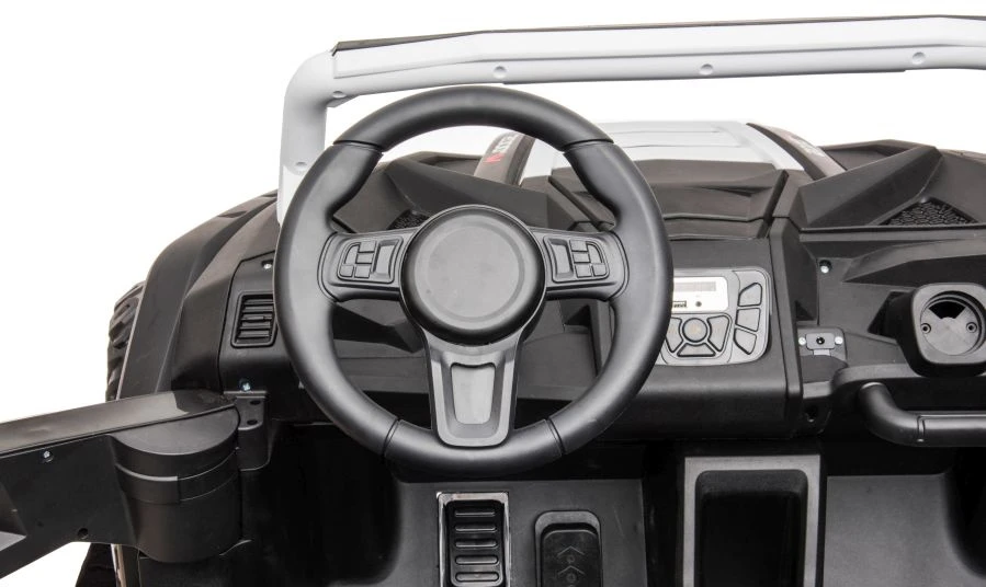 Lean Cars Elektromobilis Buggy A033 4x4 24V, baltas