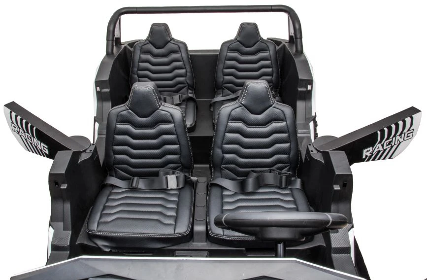 Lean Cars Elektromobilis Buggy A033 4x4 24V, baltas