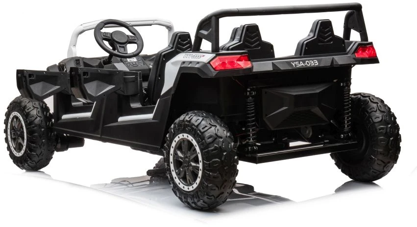 Lean Cars Elektromobilis Buggy A033 4x4 24V, baltas