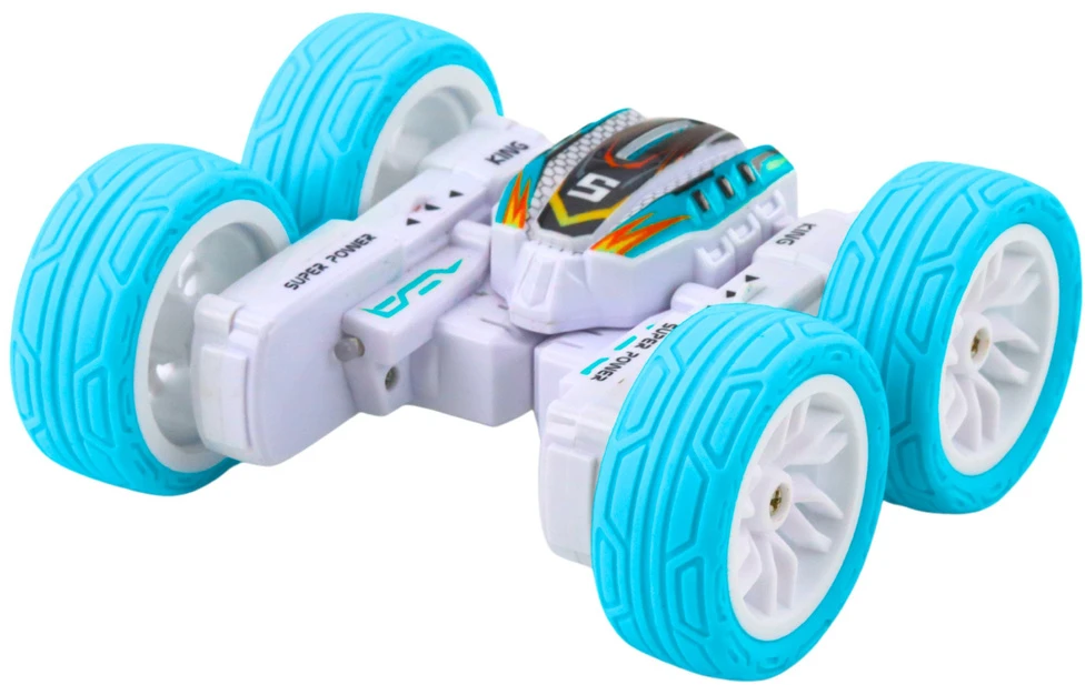 Lean Toys Radijo bangomis valdomas akrobatinis automobilis 1:32 mėlynas